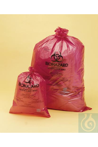 SP Bel-Art Red Biohazard Disposal Bags with SP Bel-Art Red Biohazard Disposal...